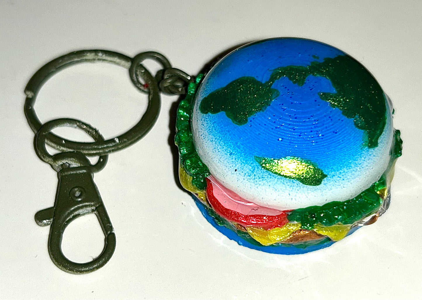 Limited Addition Burger keychains - 3D Printed Food Accessories | TheJungleBrunch89