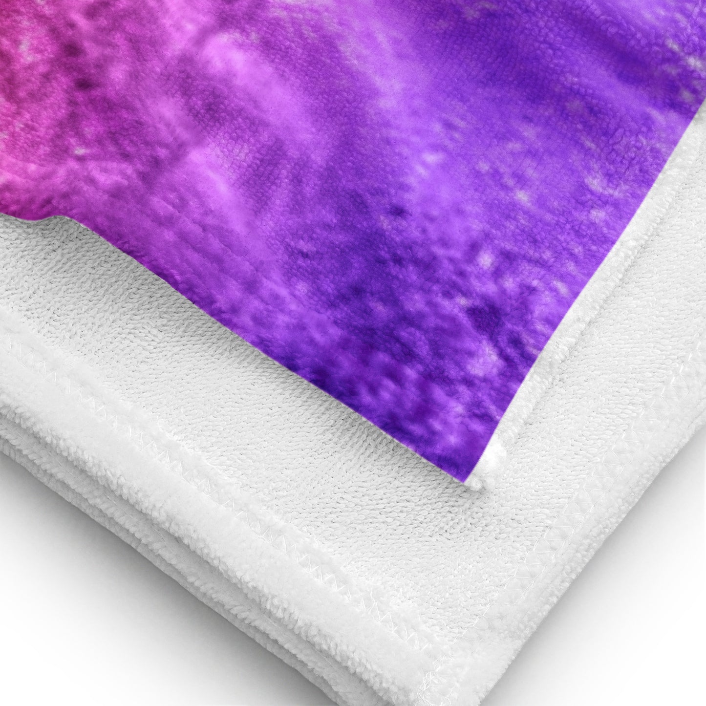 Close-up of a purple and white fabric texture