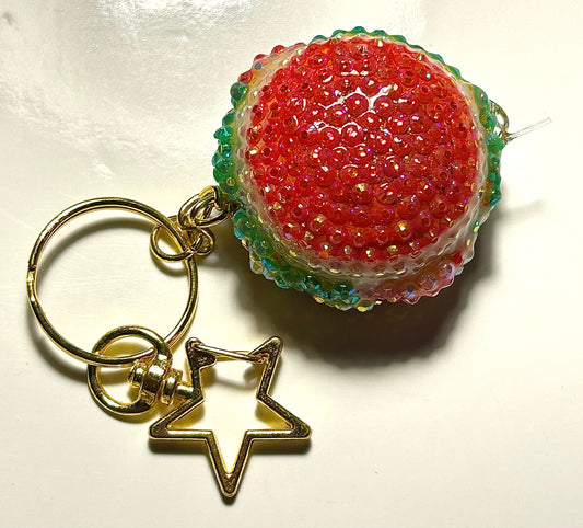 Burger Rhinestone keychain- 3D Printed Food Accessories | TheJungleBrunch89