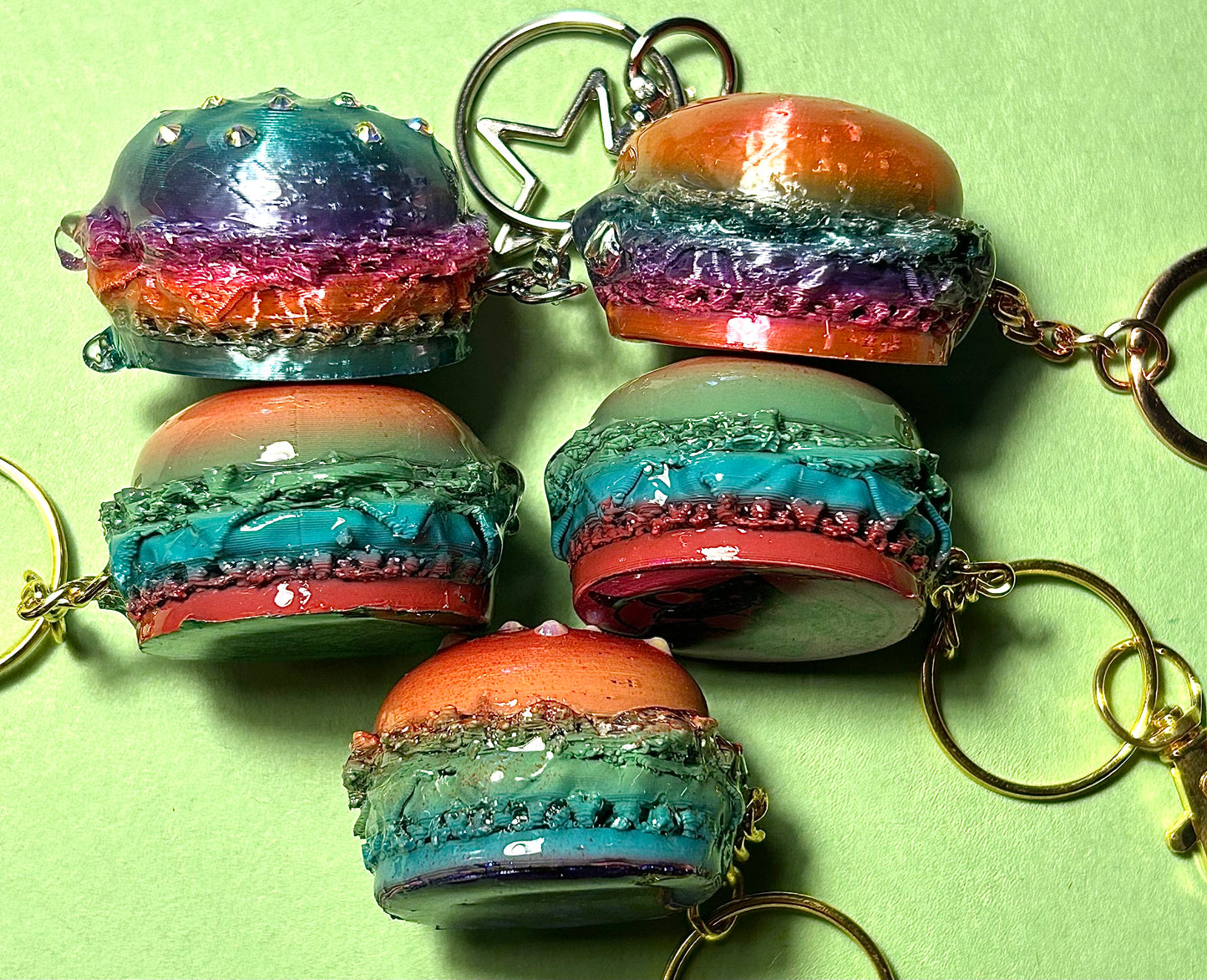 Limited Edition Burger keychains - 3D Printed Food Accessories | TheJungleBrunch89