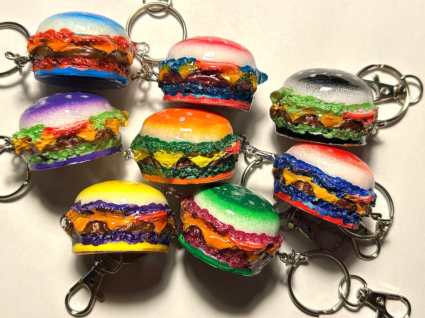 TJB89 Burger keychains