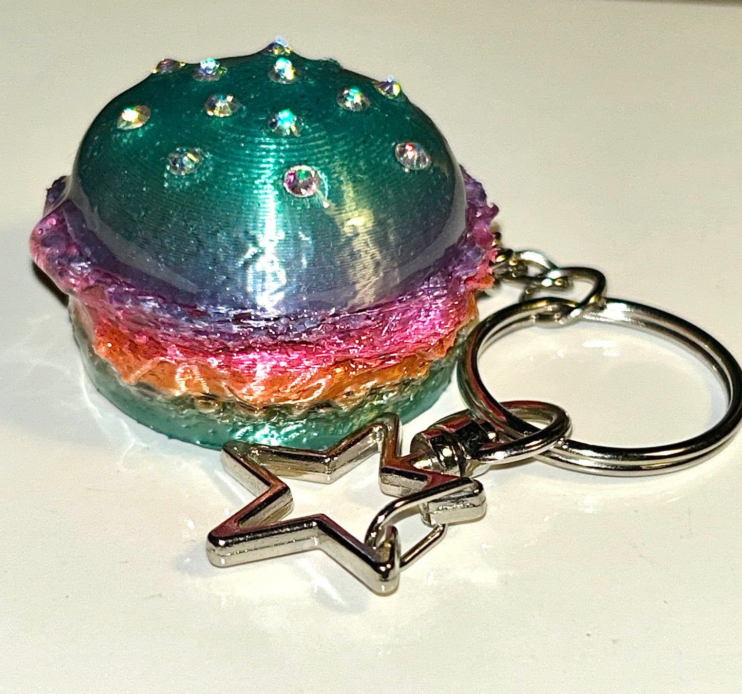 Limited Addition Burger keychains - 3D Printed Food Accessories | TheJungleBrunch89