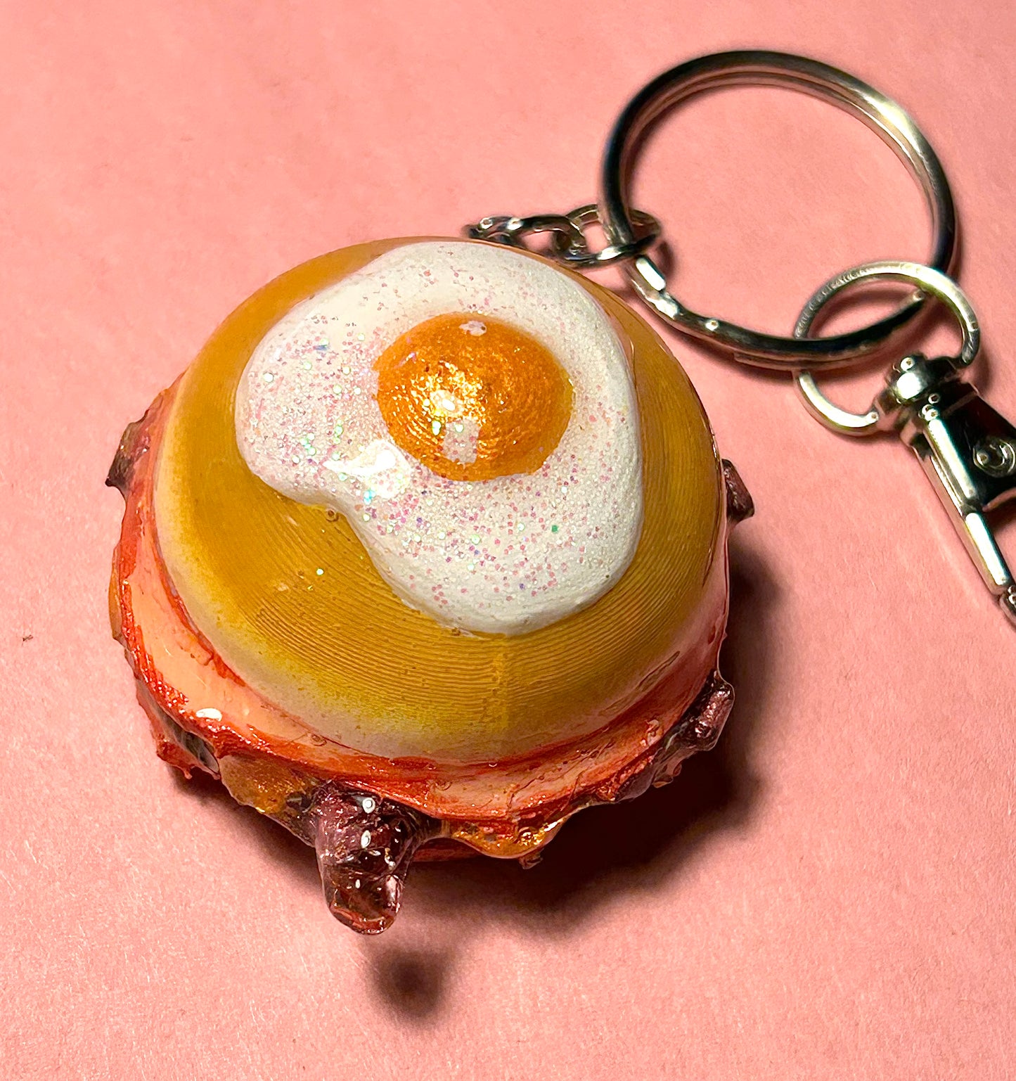 TJB89 Retro Burger Keychains - 3D Printed Food Accessories | 1950s Style