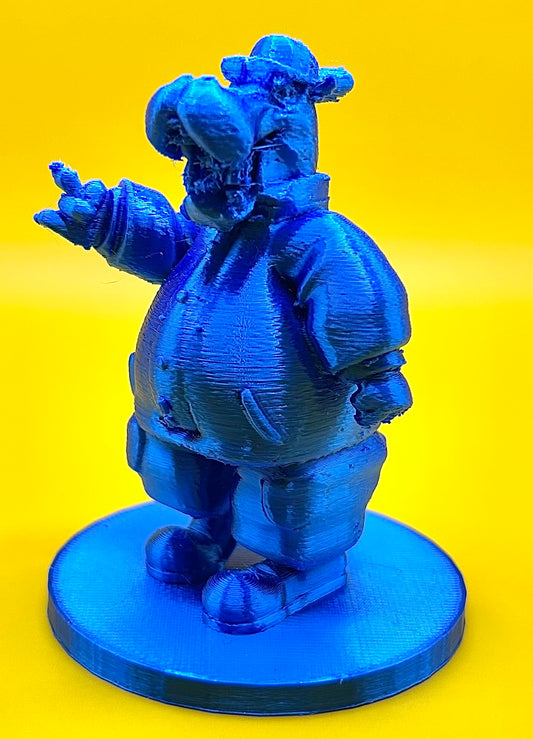 Hungry H. McHippo Figurine - 3D Printed Collectible Character