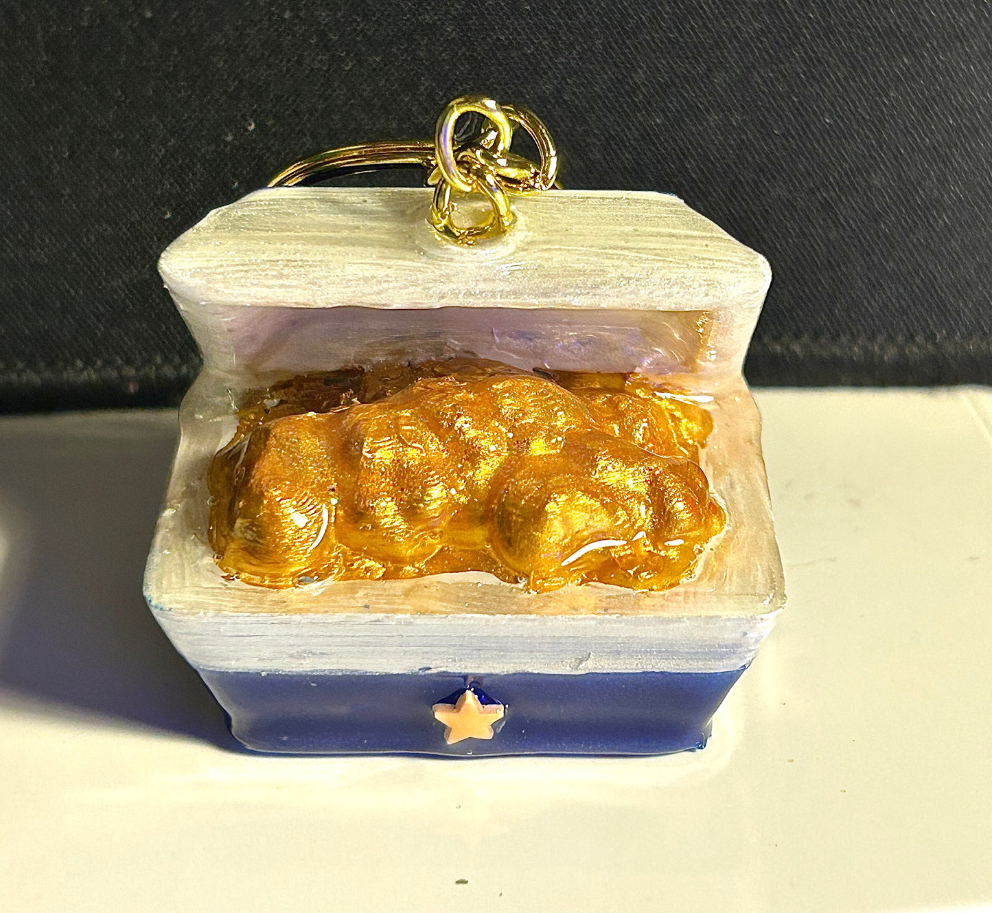 TreasureMcNuggets Keychains - 3D Printed Food Accessories | TheJungleBrunch89