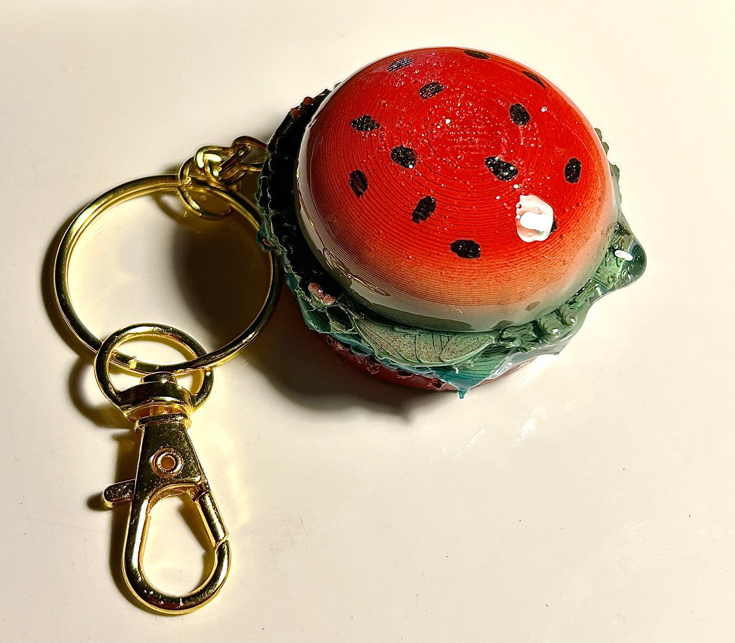 Limited Addition Burger keychains - 3D Printed Food Accessories | TheJungleBrunch89