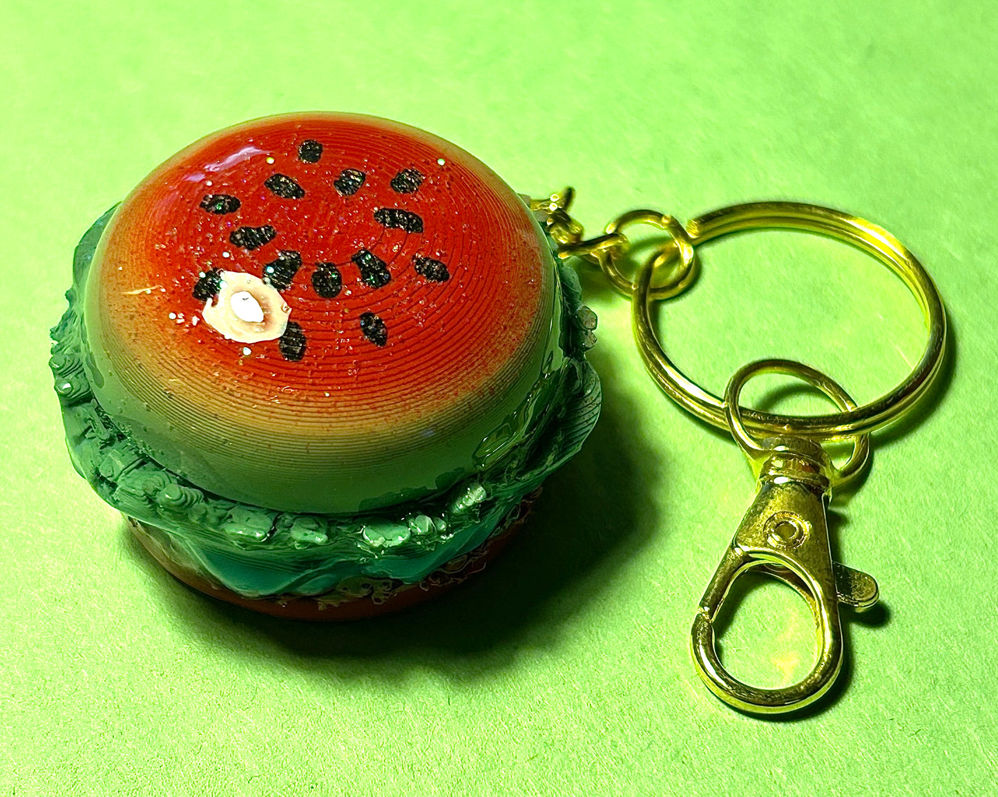 Limited Edition Burger keychains - 3D Printed Food Accessories | TheJungleBrunch89