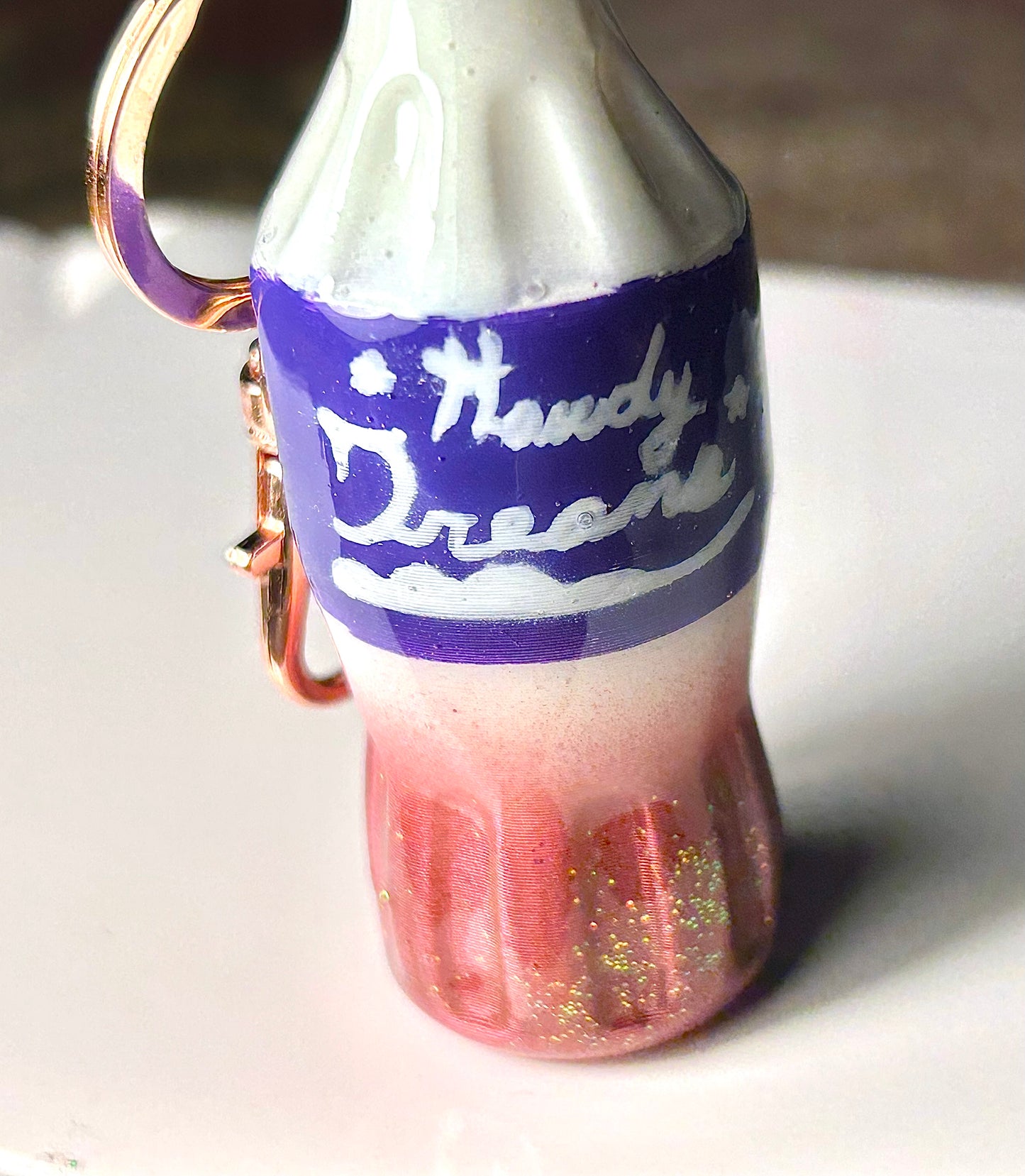 3D Printed Soda Keychain - TJB89 Howdy Dreams Retro Drink Charm