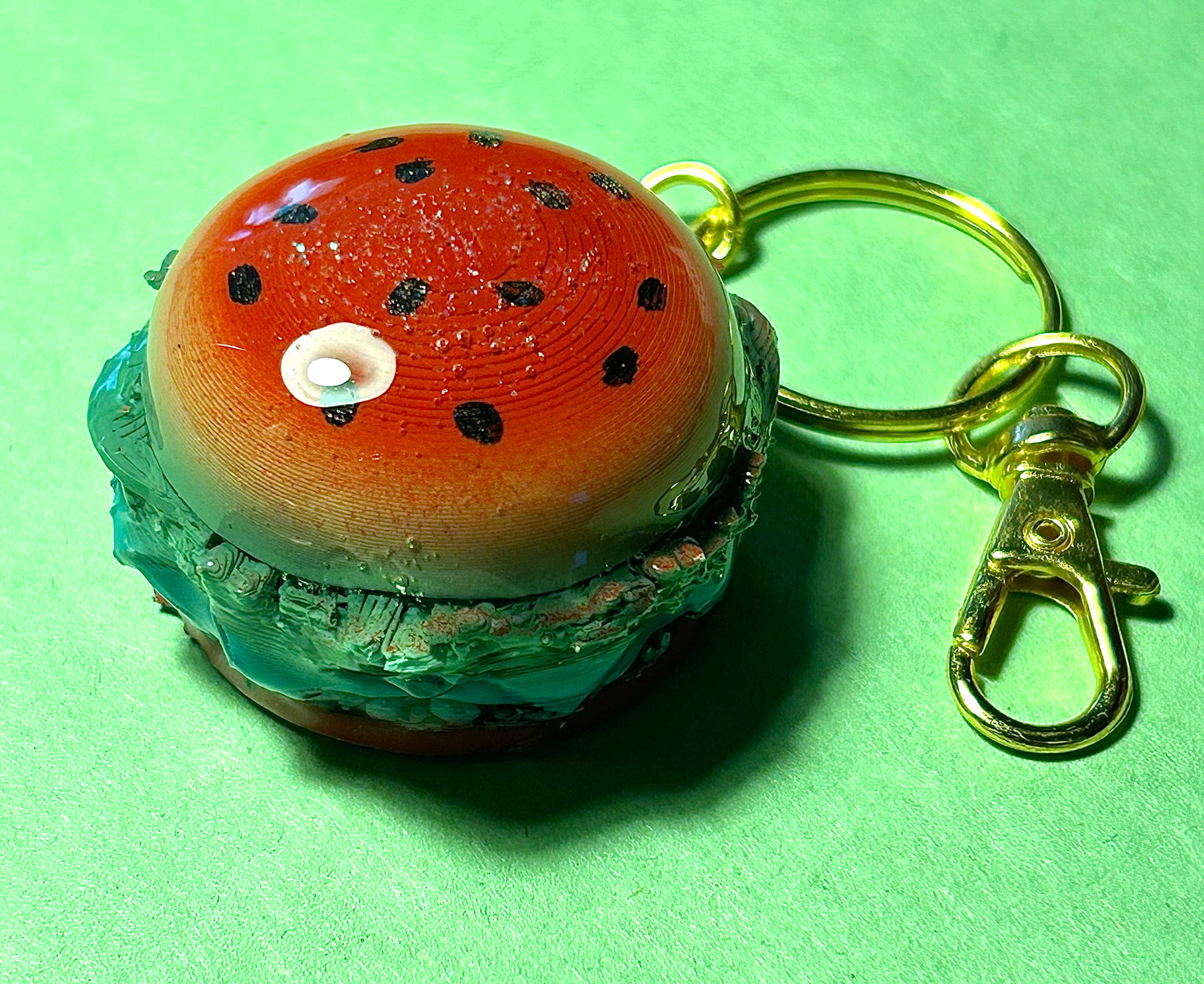 Limited Edition Burger keychains - 3D Printed Food Accessories | TheJungleBrunch89