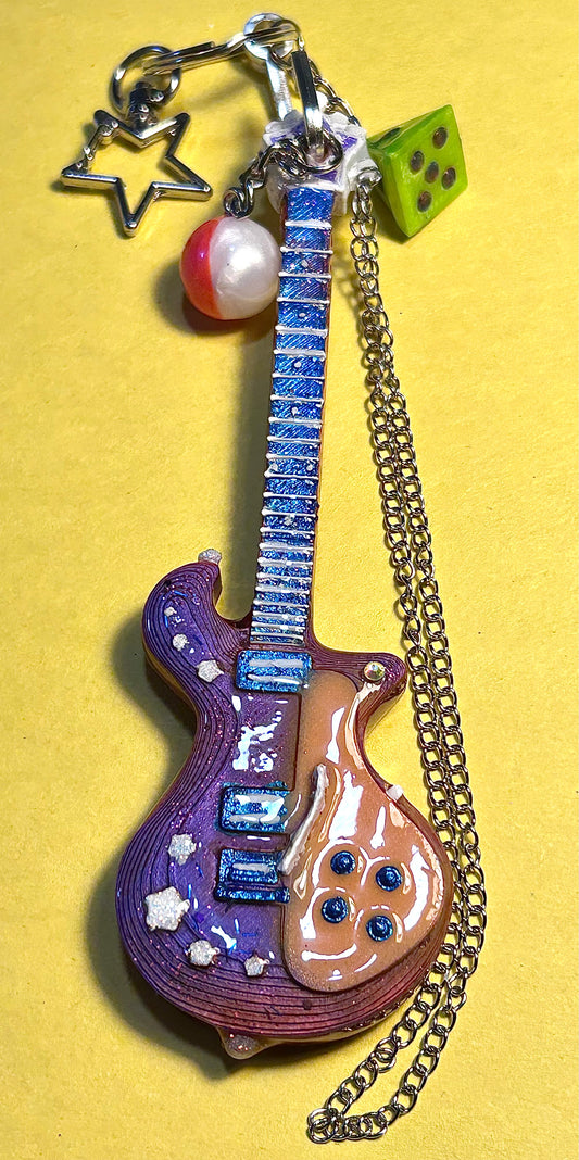3D Printed Electric Guitar —Miniature Custom-made Collectable - Hungry H. McHippo TJB89