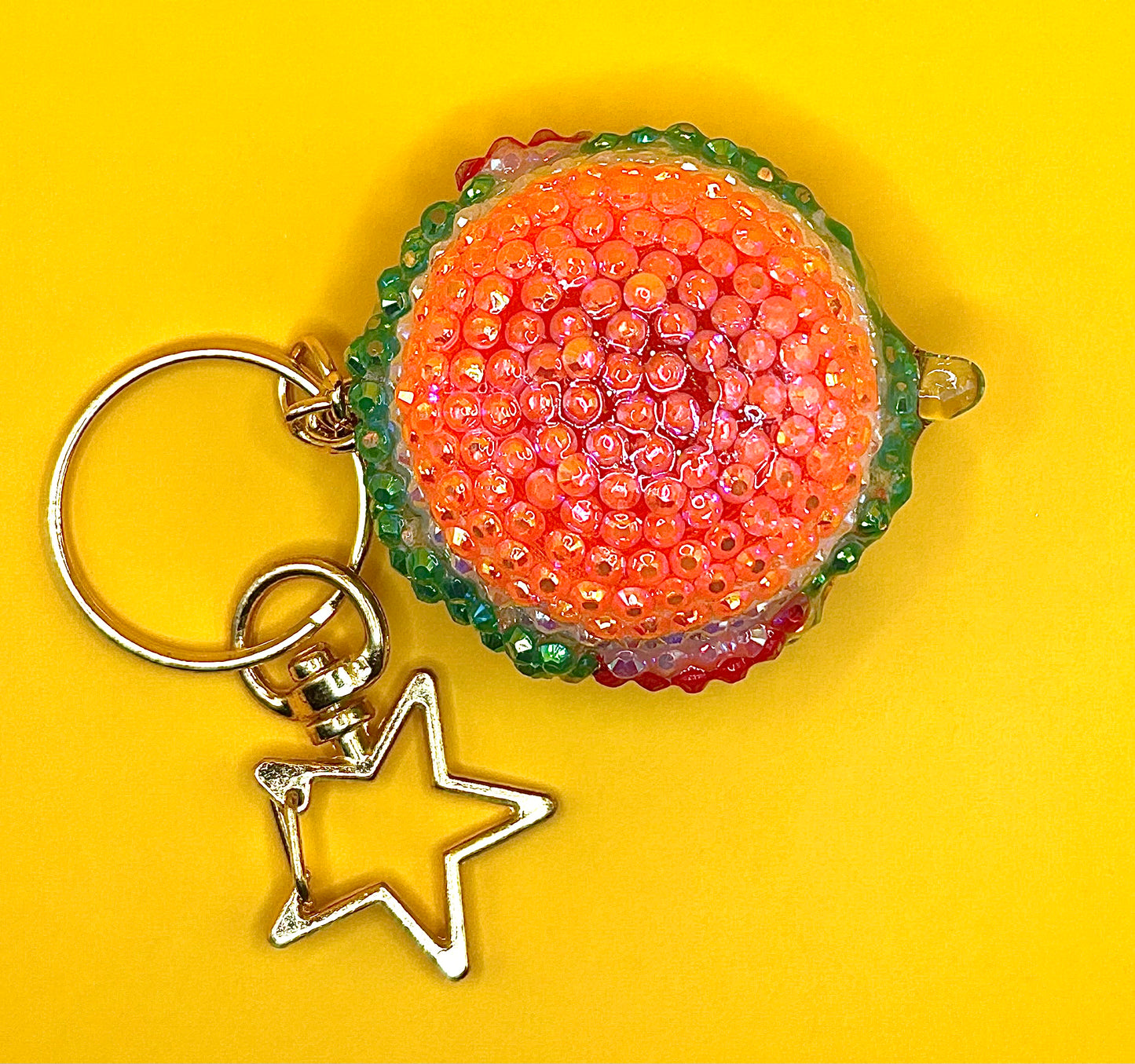 Burger Rhinestone keychain- 3D Printed Food Accessories | TheJungleBrunch89