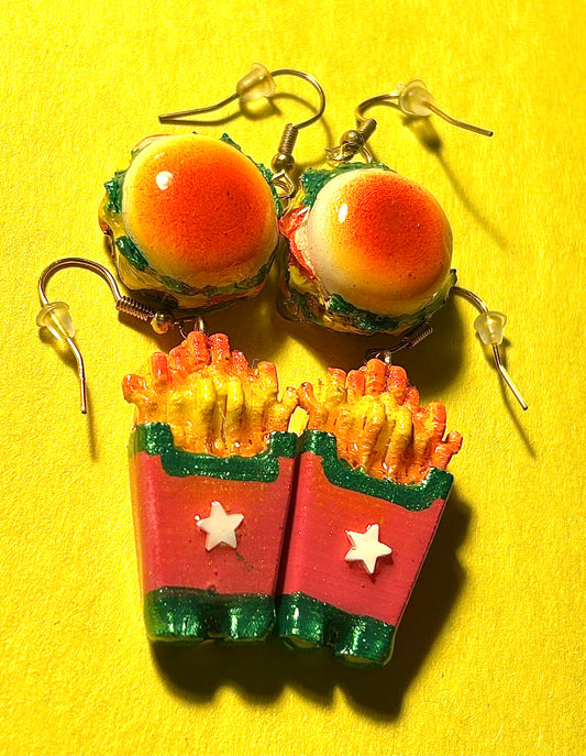Jungle Brunch Earrings - 3D Printed Food-Themed Jewelry | TheJungleBrunch89