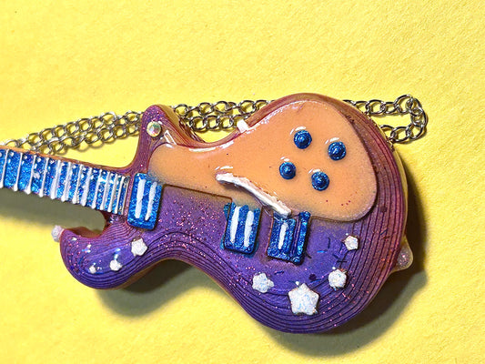 3D Printed Electric Guitar —Miniature Custom-made Collectable - Hungry H. McHippo TJB89