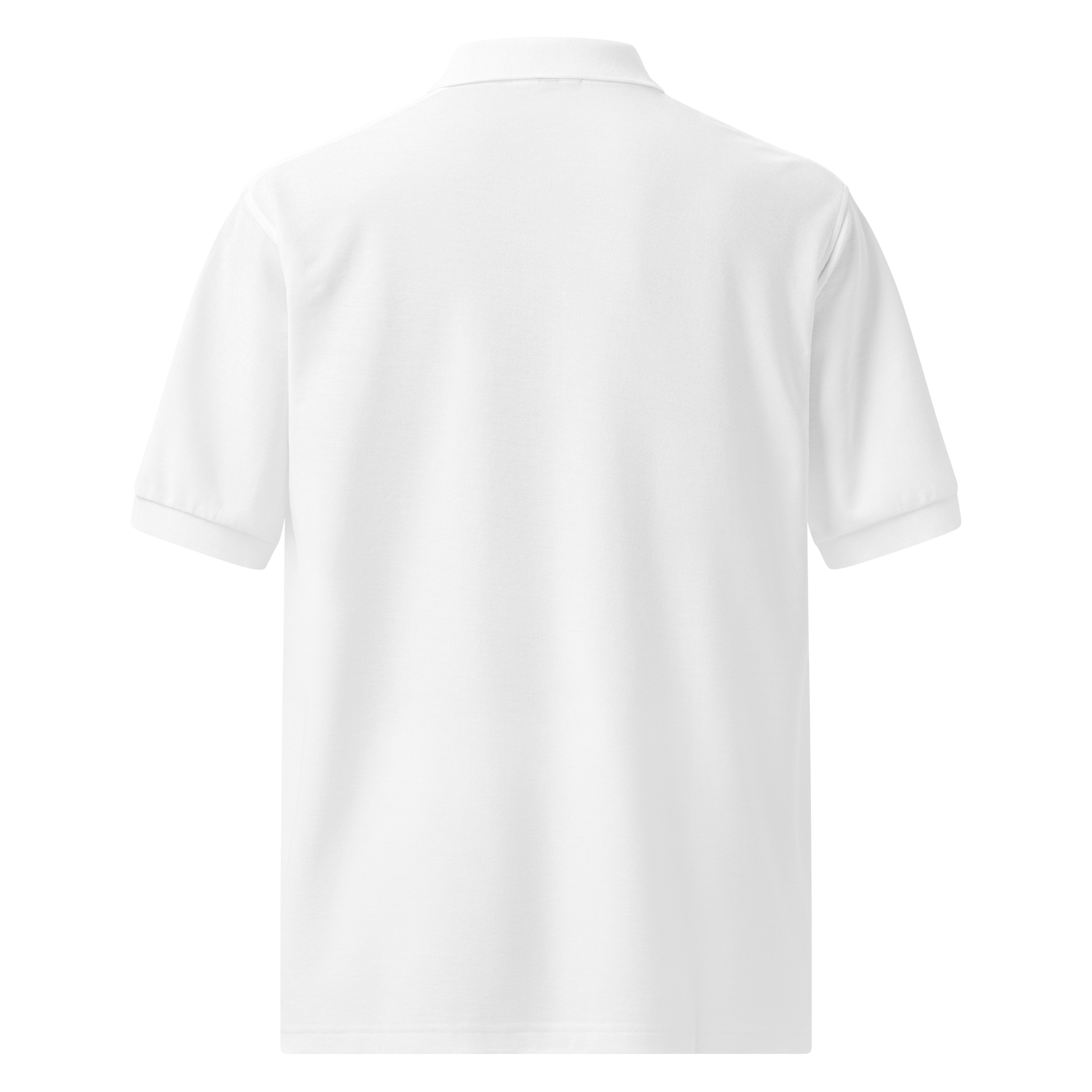 White polo shirt on a background
