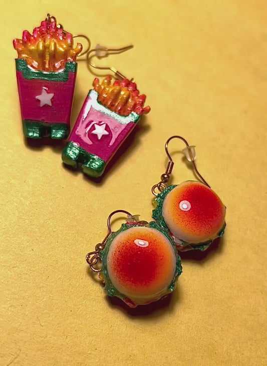 Jungle Brunch Earrings - 3D Printed Food-Themed Jewelry | TheJungleBrunch89