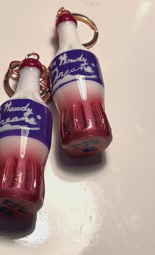 3D Printed Soda Keychain - TJB89 Howdy Dreams Retro Drink Charm